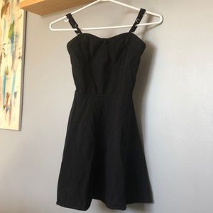 Black mini dress